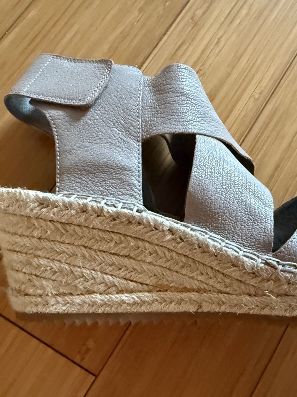 Eileen Fisher leather espadrille sandal